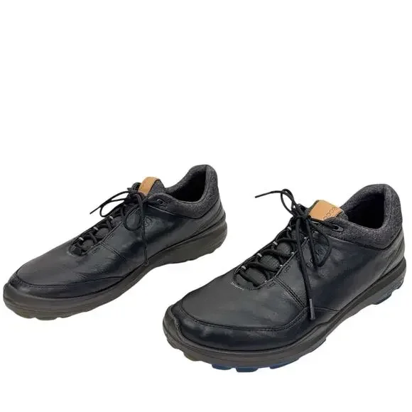 ECCO Biom Gore Tex Yak  Men\'s 9.5 Black Leather Golf Shoes Lace-Up Round Toe ECCO Golf Men main image 3